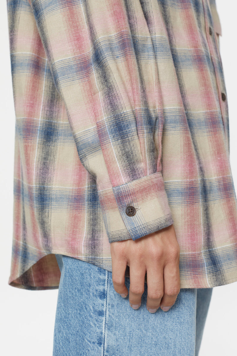 Flannel Skjorte Bluse